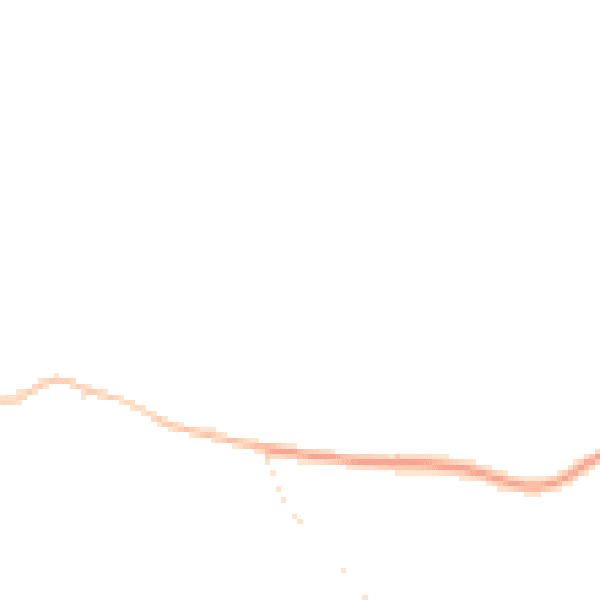 Night-time road noise heatmap for SG12 7EX