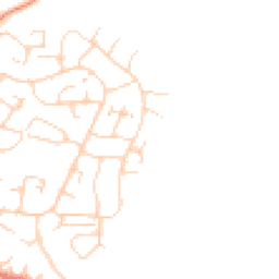 Daytime road noise heatmap for SG12 7FJ