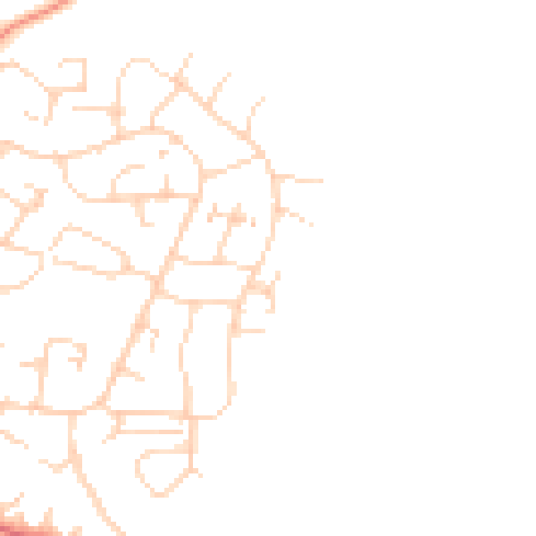 Daytime road noise heatmap for SG12 7FJ