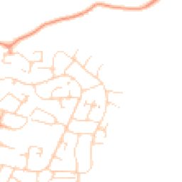 Daytime road noise heatmap for SG12 7JA