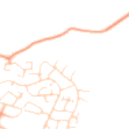 Daytime road noise heatmap for SG12 7JE