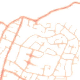 Daytime road noise heatmap for SG12 7LS