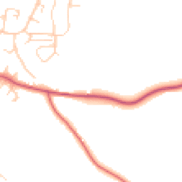 Daytime road noise heatmap for SG12 7QE