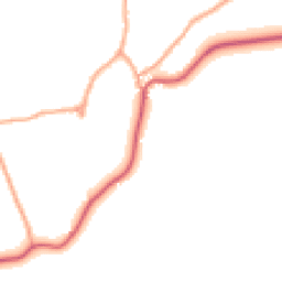 Daytime road noise heatmap for SG12 7QU