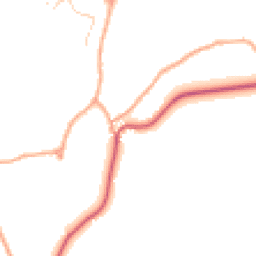 Daytime road noise heatmap for SG12 7QY