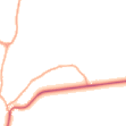 Daytime road noise heatmap for SG12 7RE