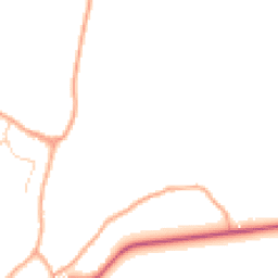 Daytime road noise heatmap for SG12 7RG