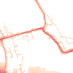 Daytime road noise heatmap for SG12 8AD