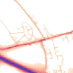 Daytime road noise heatmap for SG12 8AX