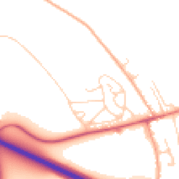 Daytime road noise heatmap for SG12 8BB