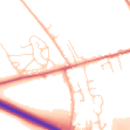 Daytime road noise heatmap for SG12 8DU