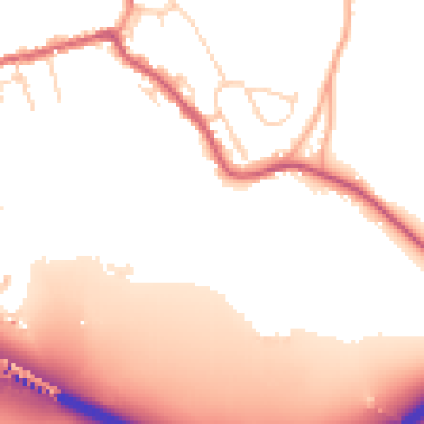 Daytime road noise heatmap for SG12 8HP