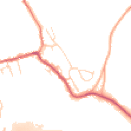 Daytime road noise heatmap for SG12 8HS