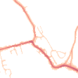 Daytime road noise heatmap for SG12 8HU