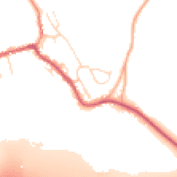 Daytime road noise heatmap for SG12 8JD