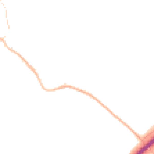 Night-time road noise heatmap for SG12 8JT