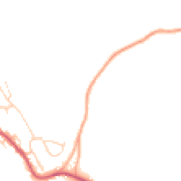 Daytime road noise heatmap for SG12 8LH