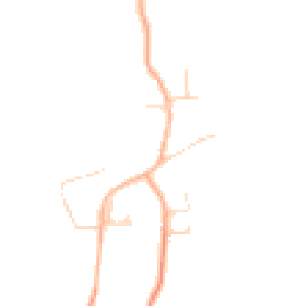 Daytime road noise heatmap for SG12 8NJ