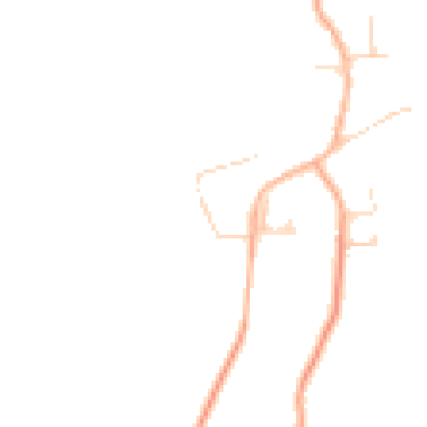 Daytime road noise heatmap for SG12 8QD