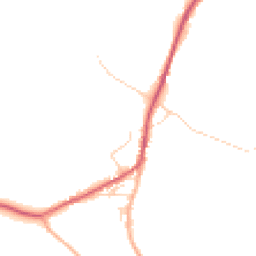 Daytime road noise heatmap for SG12 8RH