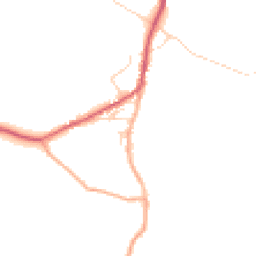Daytime road noise heatmap for SG12 8SA
