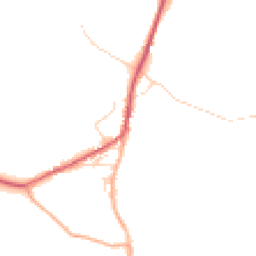 Daytime road noise heatmap for SG12 8SN