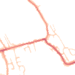 Daytime road noise heatmap for SG12 8UZ