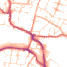Daytime road noise heatmap for SG12 9BX