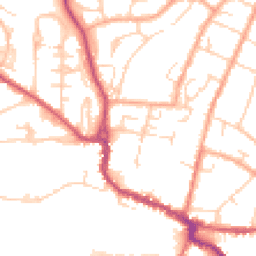 Daytime road noise heatmap for SG12 9DX