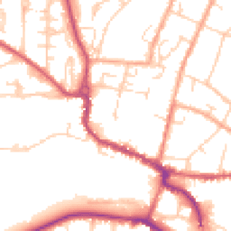 Daytime road noise heatmap for SG12 9EQ