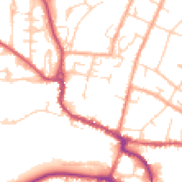 Daytime road noise heatmap for SG12 9EU