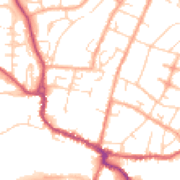 Daytime road noise heatmap for SG12 9FS