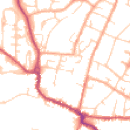 Daytime road noise heatmap for SG12 9HE