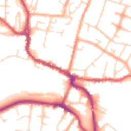 Daytime road noise heatmap for SG12 9HH