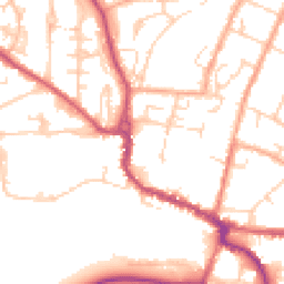 Daytime road noise heatmap for SG12 9LG