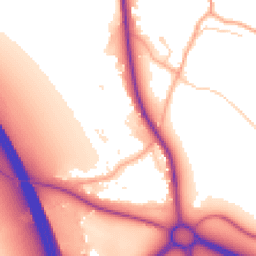 Daytime road noise heatmap for SG12 9RJ