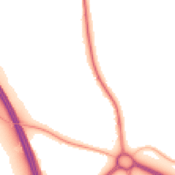 Night-time road noise heatmap for SG12 9RJ