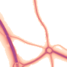 Night-time road noise heatmap for SG12 9RL