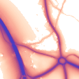 Daytime road noise heatmap for SG12 9RN