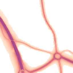 Night-time road noise heatmap for SG12 9RN