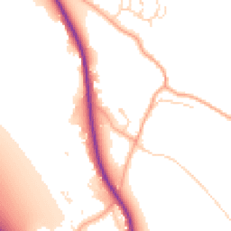 Daytime road noise heatmap for SG12 9RU