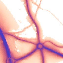 Daytime road noise heatmap for SG12 9RW