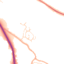 Daytime road noise heatmap for SG12 9TE