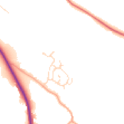 Daytime road noise heatmap for SG12 9TH