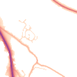 Daytime road noise heatmap for SG12 9TJ
