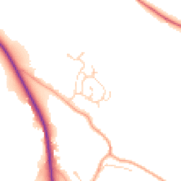 Daytime road noise heatmap for SG12 9TN