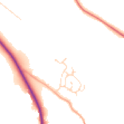 Daytime road noise heatmap for SG12 9XP