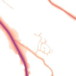 Daytime road noise heatmap for SG12 9XR