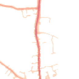 Daytime road noise heatmap for SG16 6AD