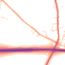 Daytime road noise heatmap for SG16 6BN